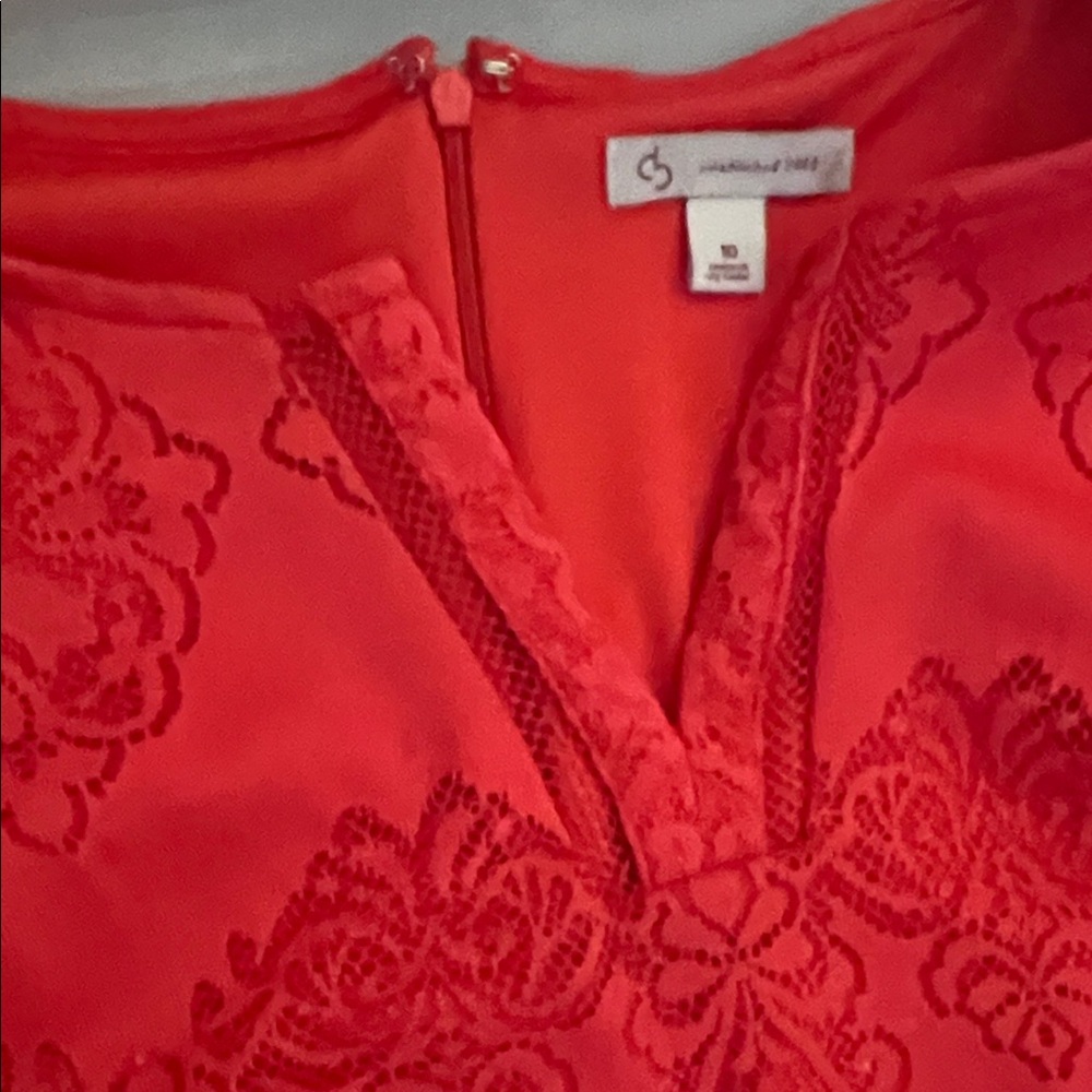 Elegant Red Long Sleeve Dress